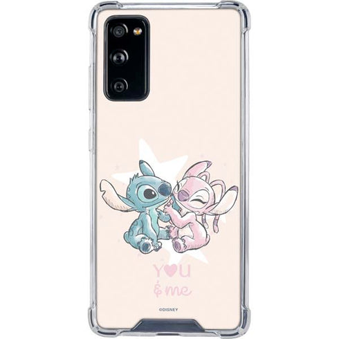 Disney Lilo and Stitch Stitch and Angel Galaxy S20 FE Clear Case